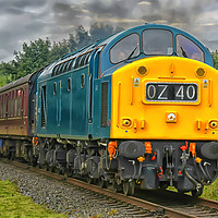 Buy canvas prints of Deltic class 40 by Derrick Fox Lomax
