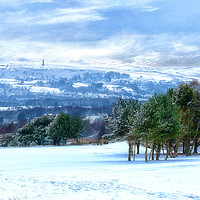 Buy canvas prints of Holcombe hill peel Tower by Derrick Fox Lomax