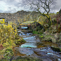 Buy canvas prints of Cheesden mill ruins by Derrick Fox Lomax