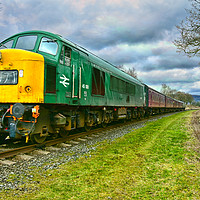 Buy canvas prints of Deltic class 45 by Derrick Fox Lomax