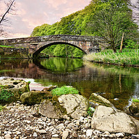 Buy canvas prints of Bridge at  Bolton by bowland by Derrick Fox Lomax