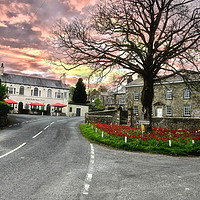 Buy canvas prints of Parkers arms Newton in bowland by Derrick Fox Lomax