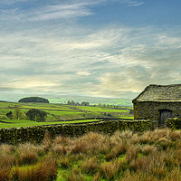 Buy canvas prints of Forest of bowland barn by Derrick Fox Lomax