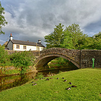 Buy canvas prints of Dunsop Bridge in forest of bowland by Derrick Fox Lomax