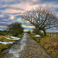 Buy canvas prints of Countryside road to greenbooth by Derrick Fox Lomax
