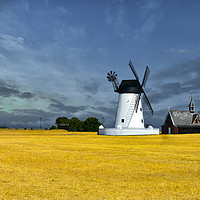 Buy canvas prints of Lytham Windmill by Derrick Fox Lomax