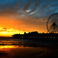 Buy canvas prints of Central Pier Blackpool by Derrick Fox Lomax