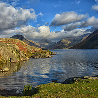Buy canvas prints of Wastwater in  Cumbria by Derrick Fox Lomax