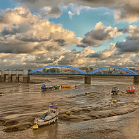 Buy canvas prints of Rhyl harbour by Derrick Fox Lomax