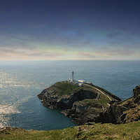 Buy canvas prints of South Stack Lighthouse Anglesey by Derrick Fox Lomax