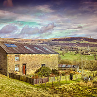Buy canvas prints of Holcombe hill peel tower by Derrick Fox Lomax