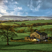 Buy canvas prints of Holcombe hill Ramsbottom by Derrick Fox Lomax