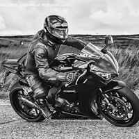 Buy canvas prints of Honda Fireblade Motorcycle by Derrick Fox Lomax