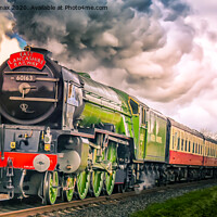 Buy canvas prints of Tornado 60163 locomotive by Derrick Fox Lomax