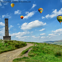 Buy canvas prints of Holcombe hill in bury lancashire by Derrick Fox Lomax