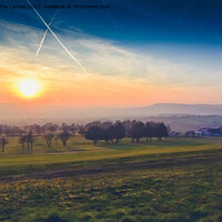 Buy canvas prints of Holcombe hill and peel tower in ramsbottom by Derrick Fox Lomax
