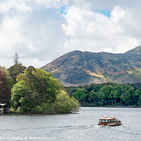 Buy canvas prints of Cruising Past Derwent Isle towards Cat Bells by Mark Poley