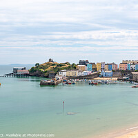 Buy canvas prints of Tenby Harbour by Mark Poley