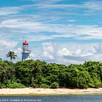 Buy canvas prints of Low Island Lighthouse, Great Barrier Reef, Austral by Mark Poley