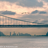 Buy canvas prints of George Washington Bridge, New York  by Mark Poley