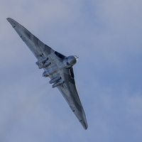 Buy canvas prints of  Vulcan XH558 Flypast by Kevin Tappenden