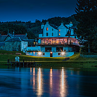 Buy canvas prints of Kenmore Hotel at night by paul green