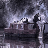 Buy canvas prints of Canal Scene by paul green