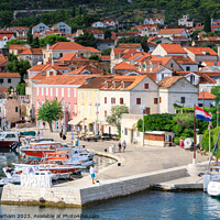 Buy canvas prints of Supetar on Brac island, Croatia  in the Adriatic by Chris Warham