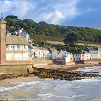 Buy canvas prints of Kingsand, Cornwall in the early morning with waves by Chris Warham