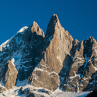 Buy canvas prints of Les Drus - alps in Chamonix by Chris Warham