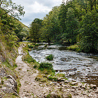 Buy canvas prints of Dovedale in the Derbyshire Peak District by Chris Warham
