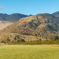 Buy canvas prints of Lake District - the path to Bowfell from Langdale by Chris Warham