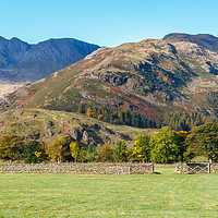 Buy canvas prints of Crinkle  Crags  Lake District in early autumn by Chris Warham