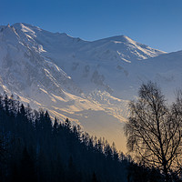 Buy canvas prints of Mont Blanc at sunset by Chris Warham