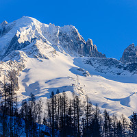 Buy canvas prints of Grand Montets in the French Alps by Chris Warham
