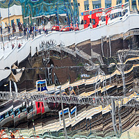 Buy canvas prints of Birmingham New Street - Reflections of life by Chris Warham