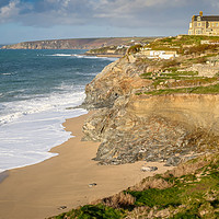 Buy canvas prints of Porthleven beach and coastline by Chris Warham
