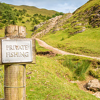 Buy canvas prints of Dovedale, Derbyshire - Private Fishing by Chris Warham
