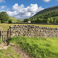 Buy canvas prints of Muker Meadows Swaledale by Chris Warham
