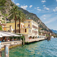 Buy canvas prints of Limone - Lake Garda by Chris Warham