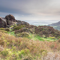 Buy canvas prints of Ramshaw Rocks and Hen Cloud by Chris Warham