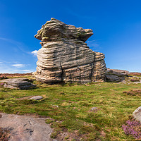 Buy canvas prints of Mother Cap Hathersage More - Derbyshire by Chris Warham