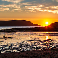 Buy canvas prints of Cornwall Sunset by Chris Warham