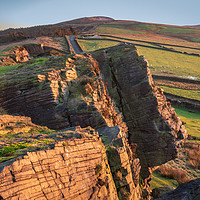 Buy canvas prints of Windgather Rocks and Shining Tor by Chris Warham
