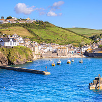 Buy canvas prints of Port Isacc Harbour - Cornwall by Chris Warham