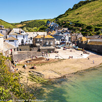 Buy canvas prints of Port Isaac beach and harbour, Cornwall by Chris Warham