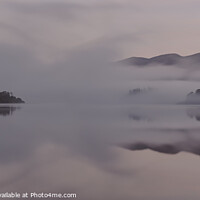 Buy canvas prints of Lake District Mist - St Herberts Island & Skiddaw by Philip Royal