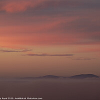 Buy canvas prints of Pink Sunset Sky over Criffel, Dumfries Galloway by Philip Royal