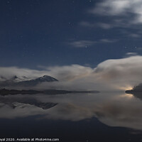 Buy canvas prints of Night Mist, Bassenthwaite Lake, Lake District UK by Philip Royal