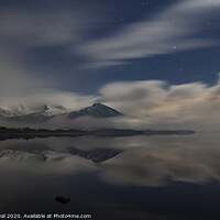 Buy canvas prints of Night Mists and Snowy Skiddaw, Lake District UK by Philip Royal